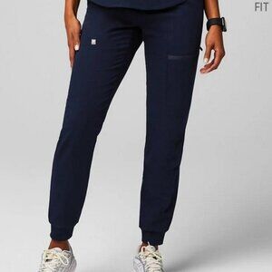 Fabletics Scrub Joggers Navy XS, On-Call 4-Pocket Pants | Brand New